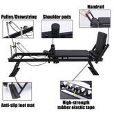 Agilithor Extended Rail Pilates Bed | Aluminum Alloy Yoga & Core Reformer (Spring + Latex Tube) - AGILITHOR
