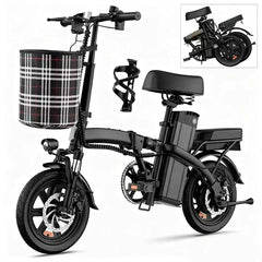 Agilithor Foldable Electric Bike | Compact 14” Urban Commuter with 48V Battery - AGILITHOR
