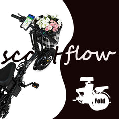 Agilithor Foldable Electric Bike | Compact 14” Urban Commuter with 48V Battery - AGILITHOR