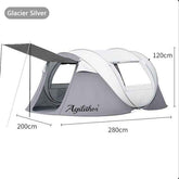 Agilithor Instant Pop - Up Camping Tent | Easy Setup Family Dome Tent for 2–6 People - AGILITHOR