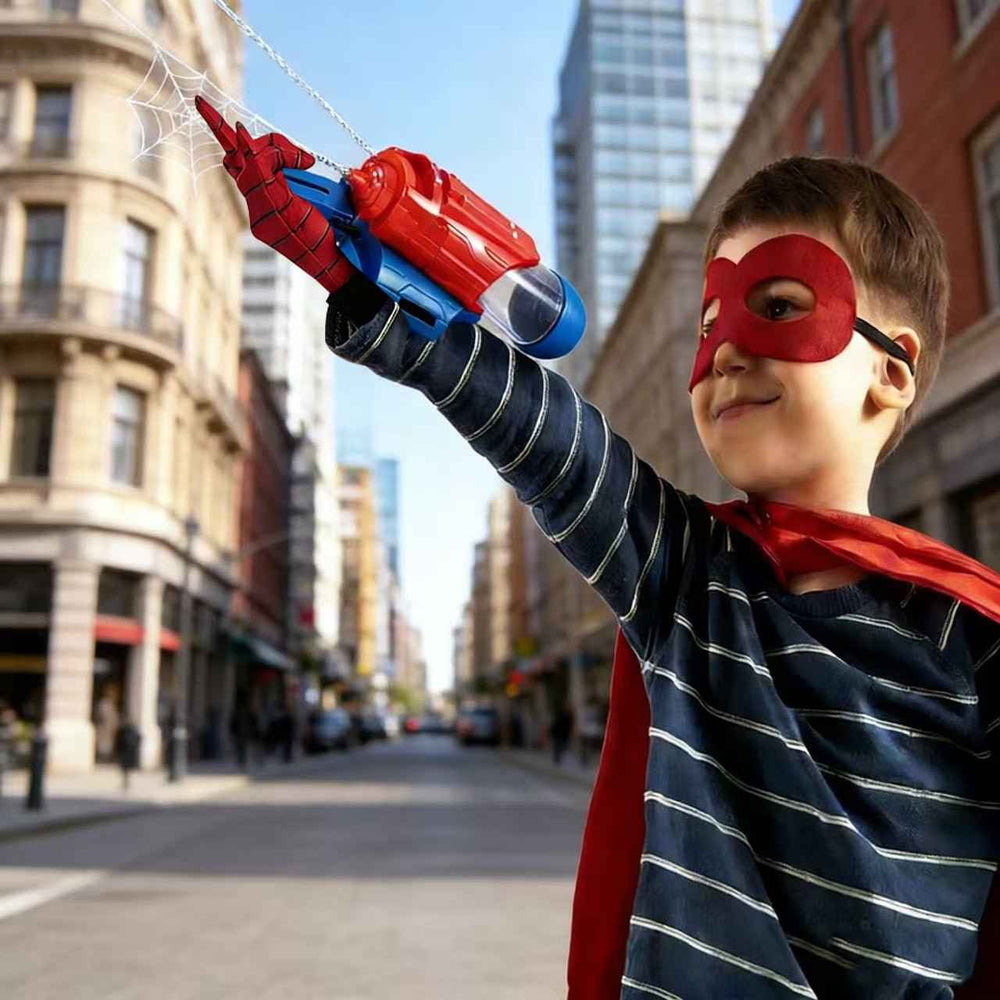 Agilithor Kids Spider Web Water Gun – Wrist - Mounted Superhero Water Blaster for Summer Outdoor Fun - AGILITHOR