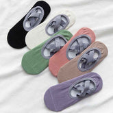 Agilithor Non - Slip Pilates Socks – Breathable Cotton Yoga & Ballet Grip Socks - AGILITHOR