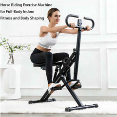 Indoor Riding Machine for Core & Waist Training | Low - Impact Home Fitness Trainer - AGILITHOR