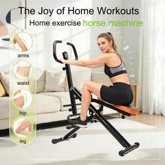 Indoor Riding Machine for Core & Waist Training | Low - Impact Home Fitness Trainer - AGILITHOR