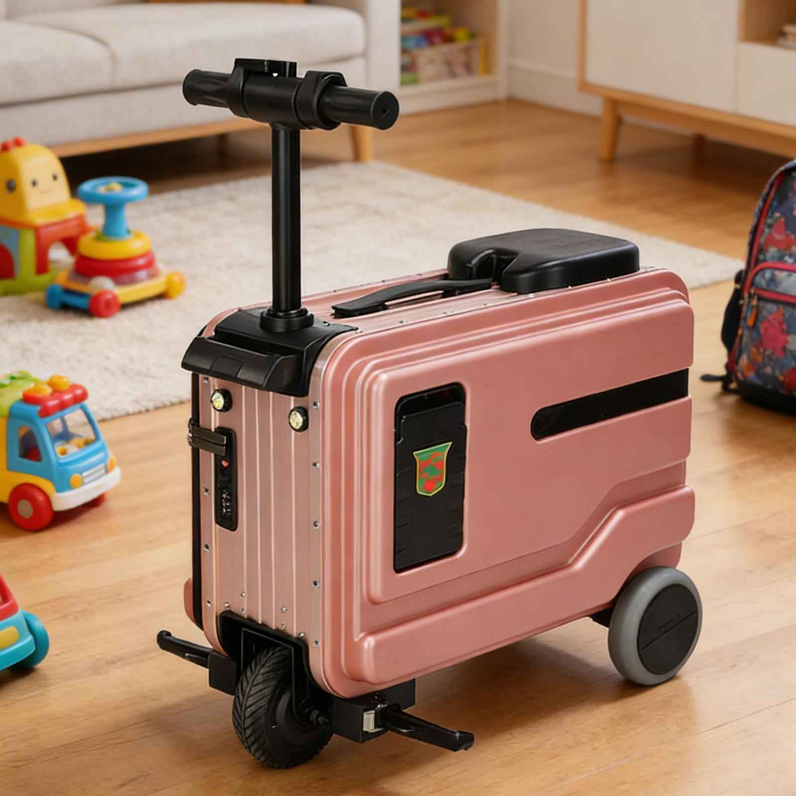 Agilithor 2 - in - 1 Smart Electric Ride - On Luggage | FAA Approved Carry - On Scooter Suitcase - AGILITHOR