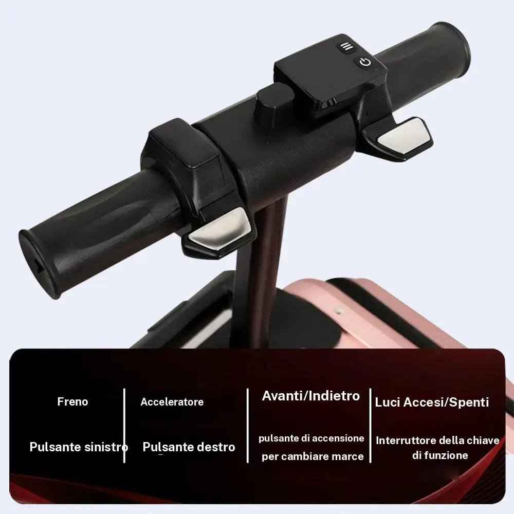 Agilithor 2 - in - 1 Smart Electric Ride - On Luggage | FAA Approved Carry - On Scooter Suitcase - AGILITHOR