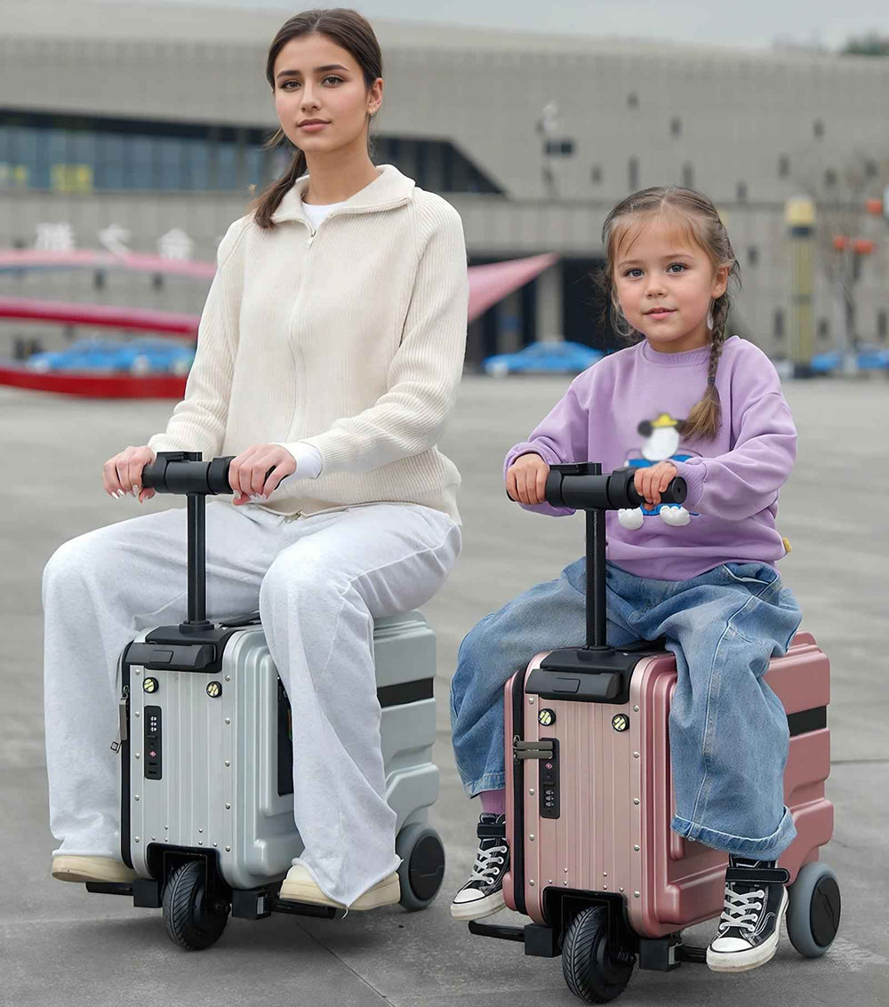 Agilithor 2 - in - 1 Smart Electric Ride - On Luggage | FAA Approved Carry - On Scooter Suitcase - AGILITHOR