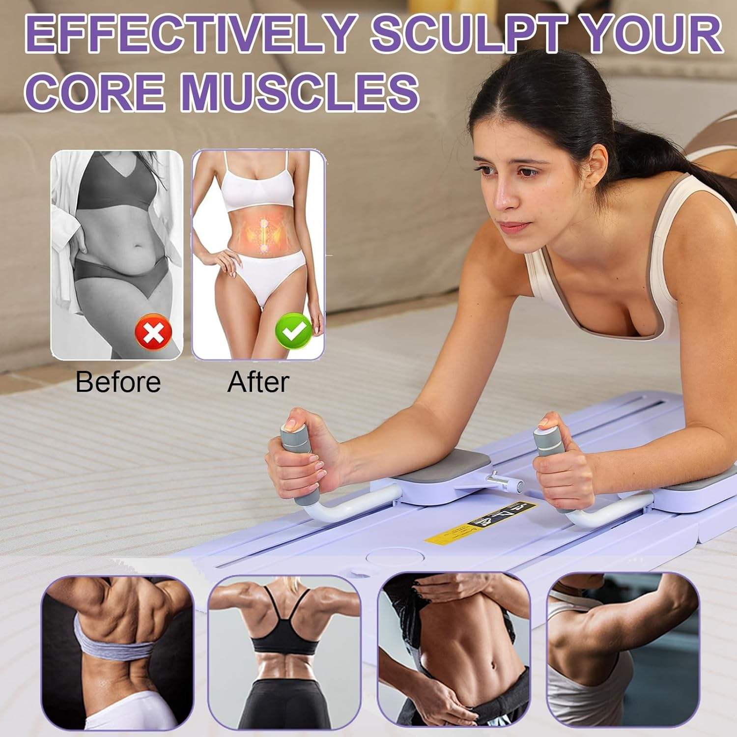 Agilithor 5 - in - 1 Pilates Sculpting System - Smart Timer,Phone Stand,Foldable Space - Saving Home Workout - AGILITHOR