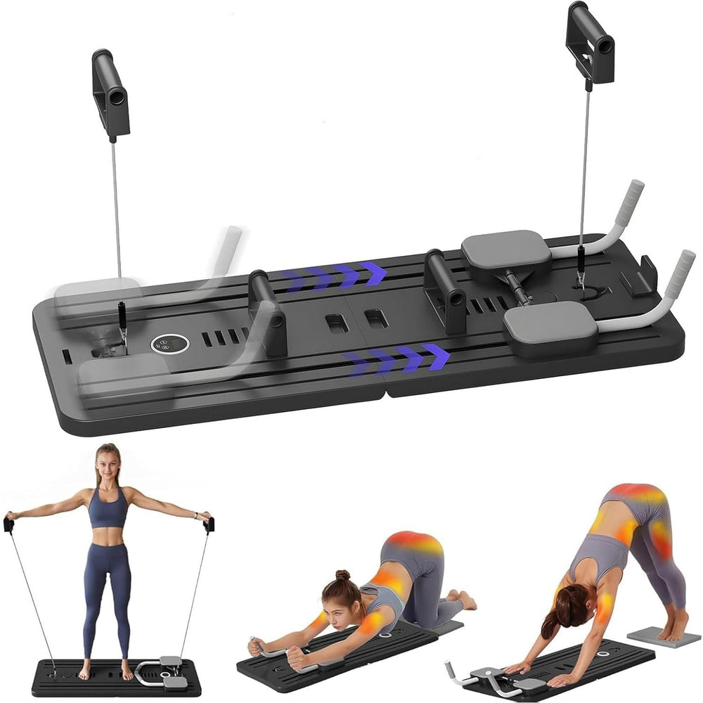Agilithor 5 - in - 1 Pilates Sculpting System - Smart Timer,Phone Stand,Foldable Space - Saving Home Workout - AGILITHOR