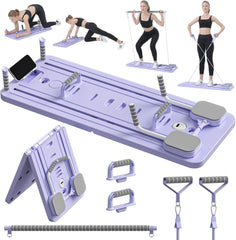 Agilithor 5 - in - 1 Pilates Sculpting System - Smart Timer,Phone Stand,Foldable Space - Saving Home Workout - AGILITHOR