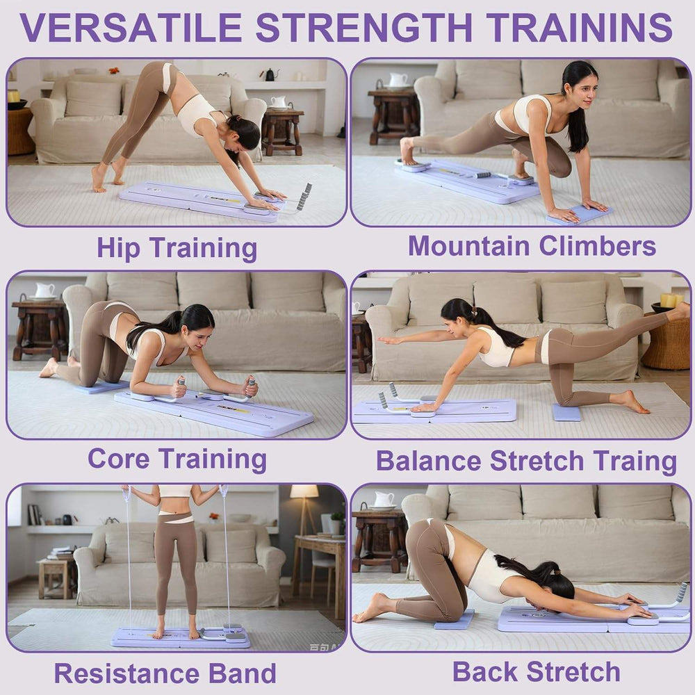 Agilithor 5 - in - 1 Pilates Sculpting System - Smart Timer,Phone Stand,Foldable Space - Saving Home Workout - AGILITHOR