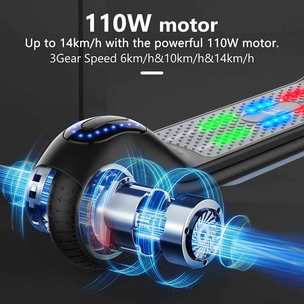 Agilithor Electric Scooter – Foldable Electric Scooter with LED Wheels & Display - AGILITHOR