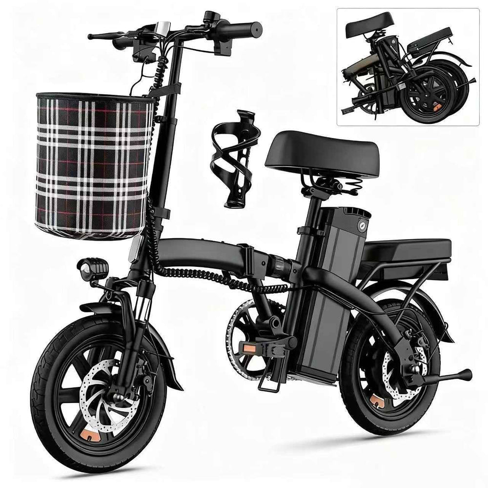 Agilithor Foldable Electric Bike | Compact 14” Urban Commuter with 48V Battery - AGILITHOR