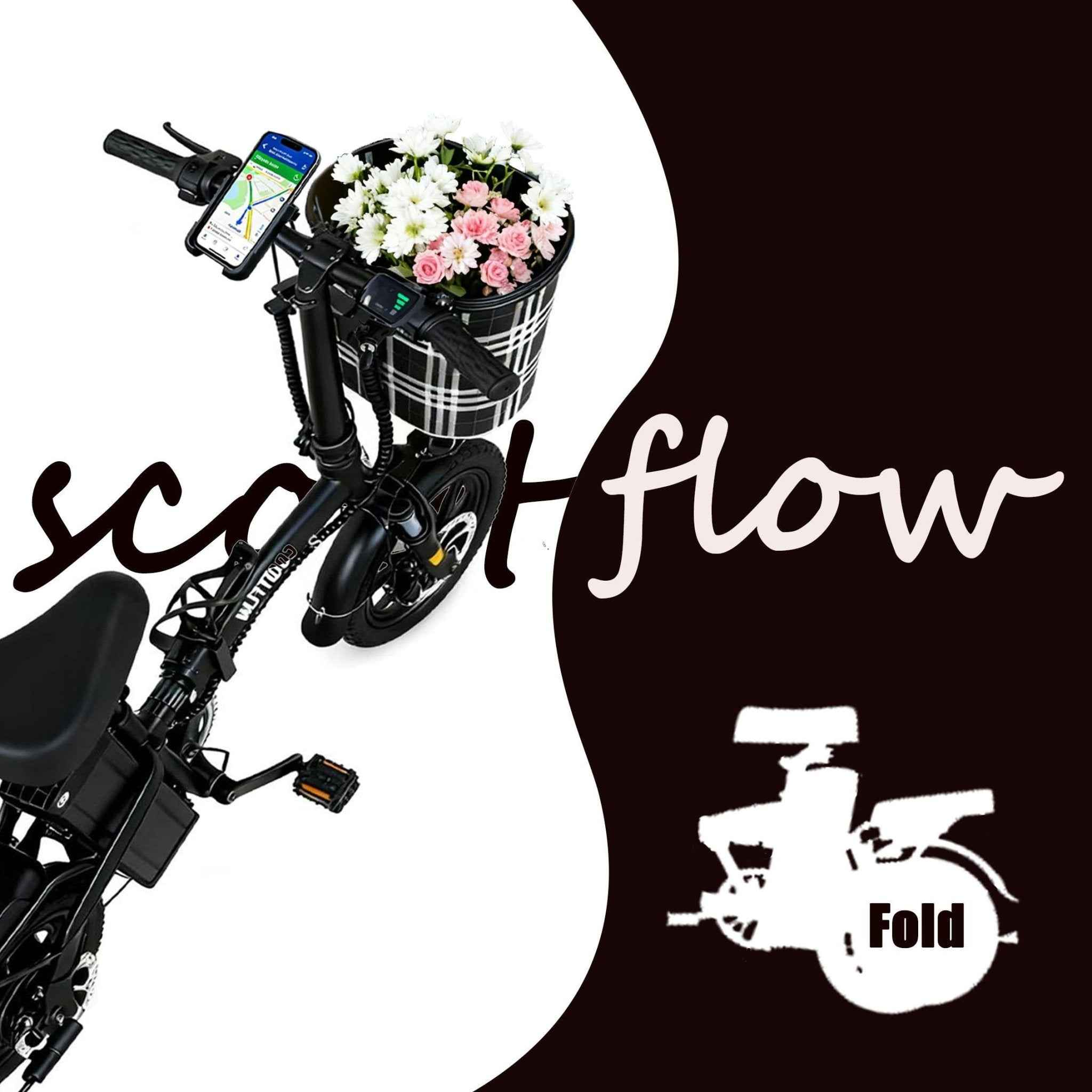 Agilithor Foldable Electric Bike | Compact 14” Urban Commuter with 48V Battery - AGILITHOR