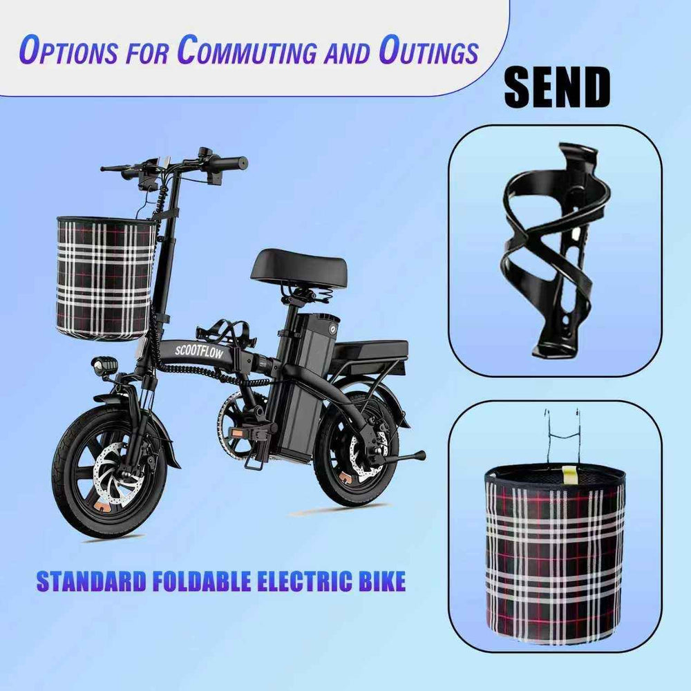 Agilithor Foldable Electric Bike | Compact 14” Urban Commuter with 48V Battery - AGILITHOR