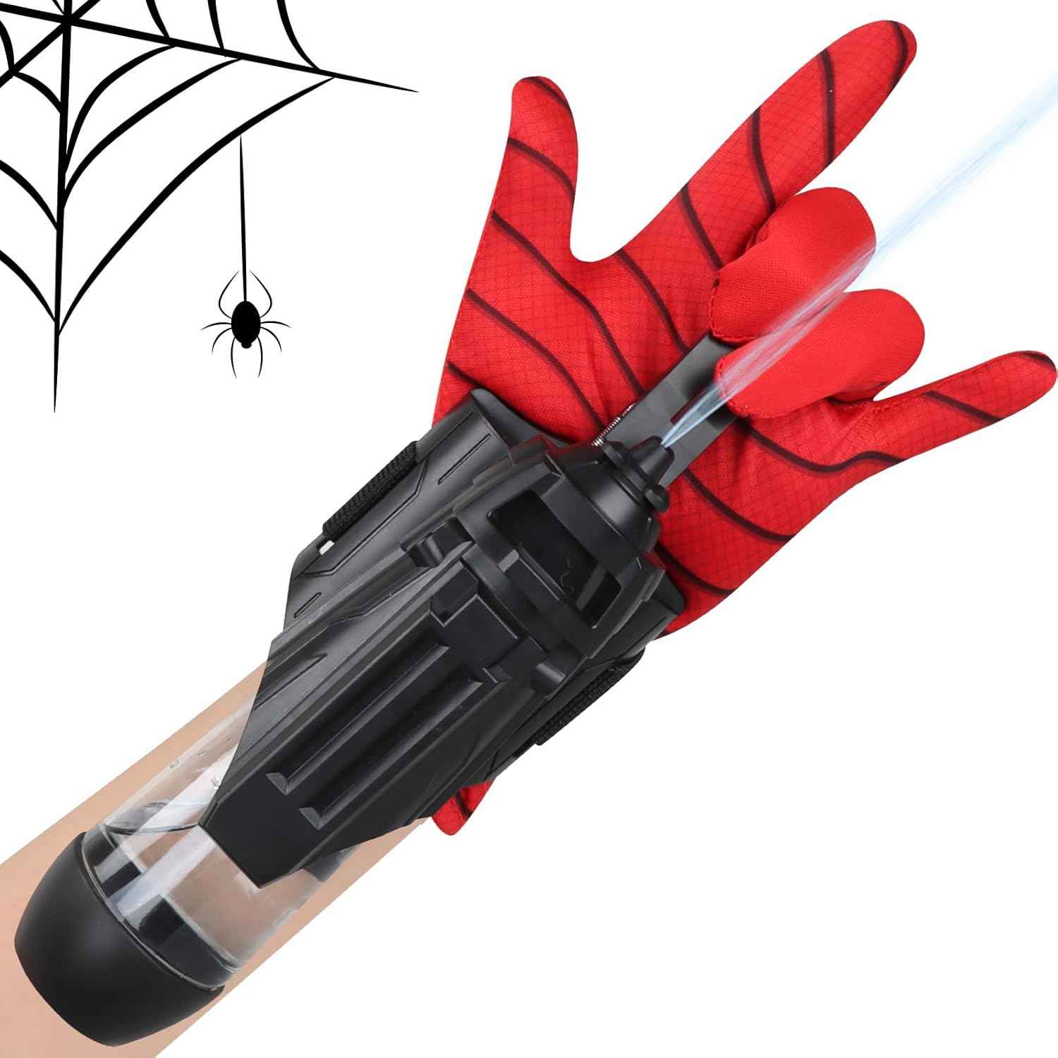 Agilithor Kids Spider Web Water Gun – Wrist - Mounted Superhero Water Blaster for Summer Outdoor Fun - AGILITHOR