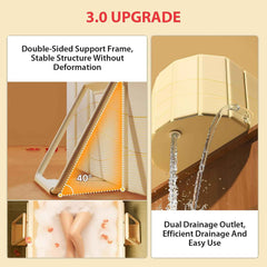 Agilithor Large Foldable Adult Bathtub | Portable Pop - Up Spa & Ice Bath Tub - AGILITHOR