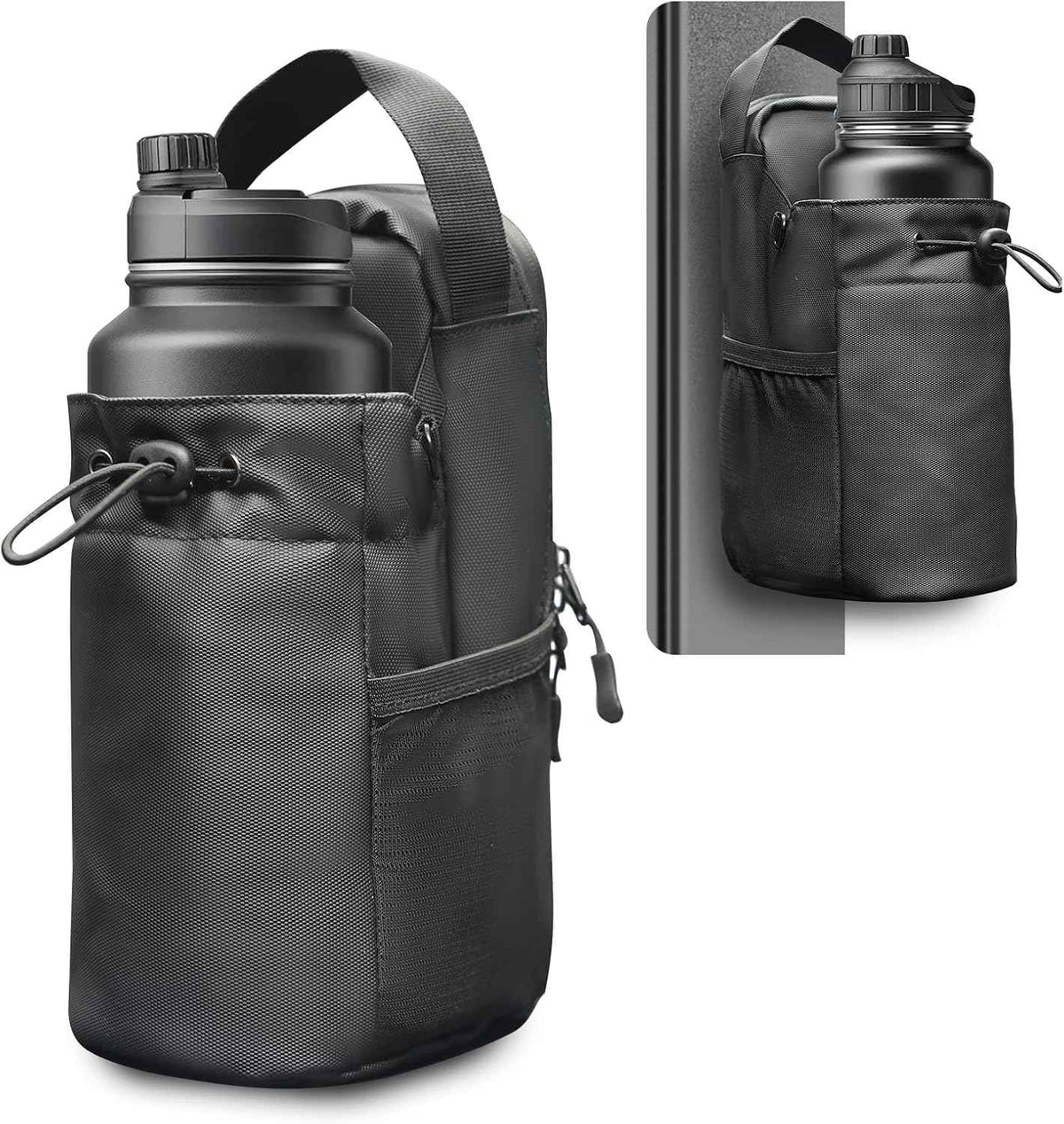 Agilithor Magnetic Gym Bag | Compact Fitness Bag with Bottle Holder & Shoulder Strap - AGILITHOR