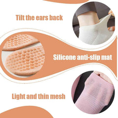 Agilithor Non - Slip Yoga Socks – Cotton Grip Pilates & Fitness Socks for Indoor Use - AGILITHOR