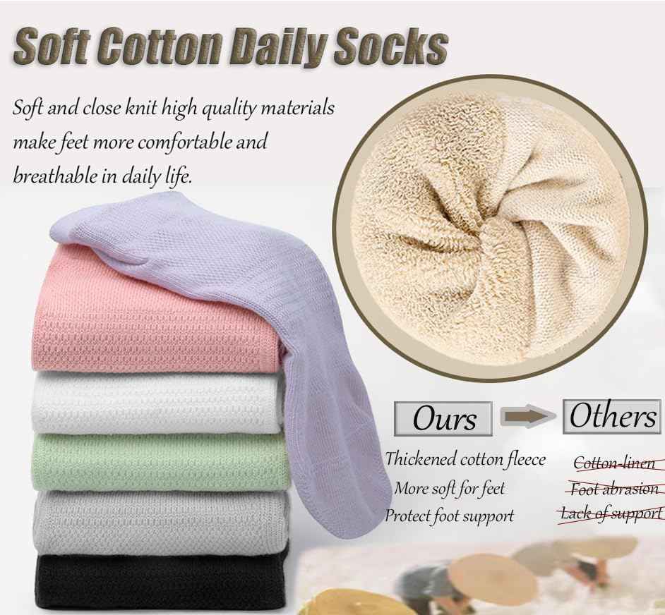 Agilithor Non - Slip Yoga Socks – Cotton Grip Pilates & Fitness Socks for Indoor Use - AGILITHOR
