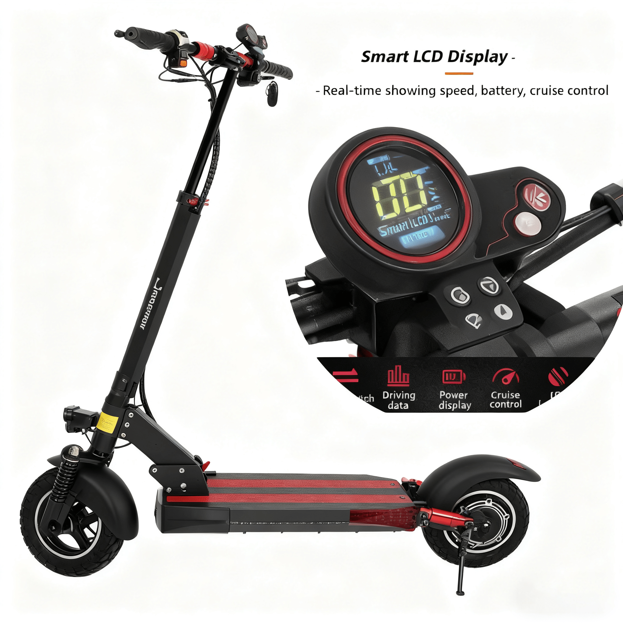 Agilithor: Off - road tires for all terrains, powerful motor, foldable & anti - theft - AGILITHOR