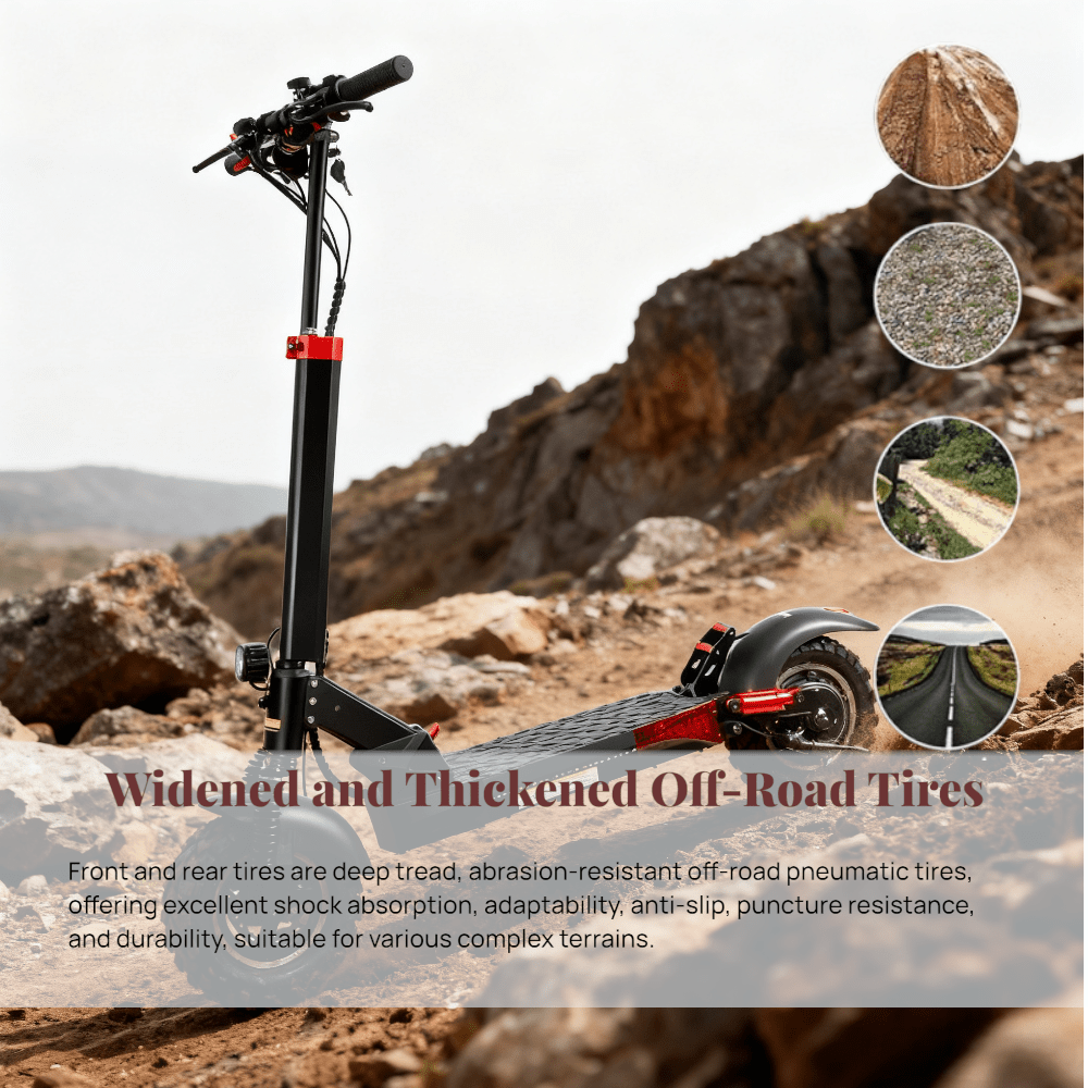 Agilithor: Off - road tires for all terrains, powerful motor, foldable & anti - theft - AGILITHOR