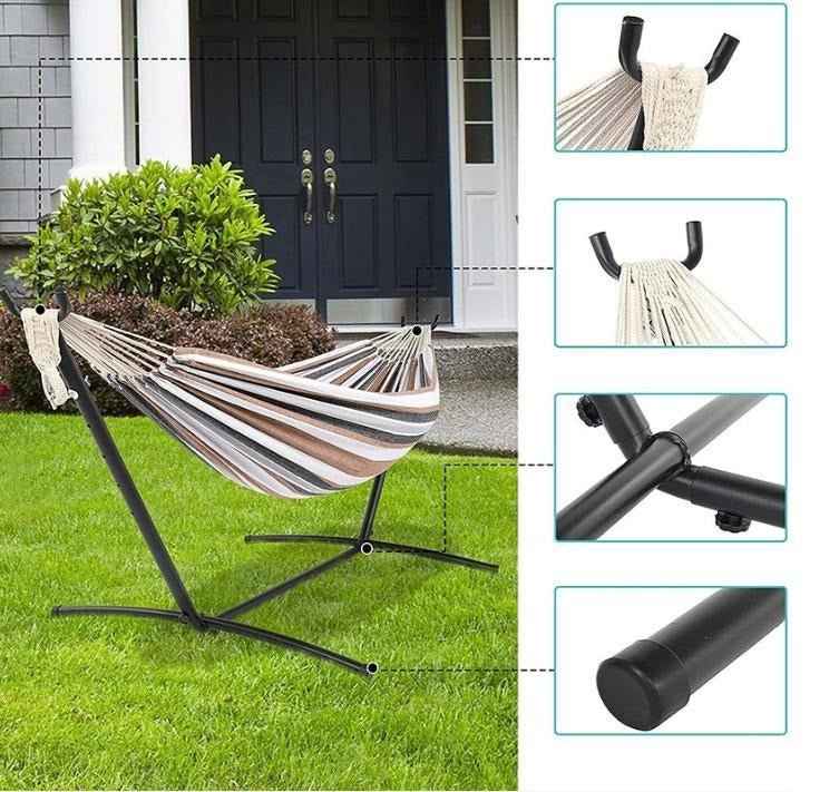 Agilithor Outdoor Hammock with Adjustable Stand | Foldable Portable Hammock for Camping & Patio - AGILITHOR