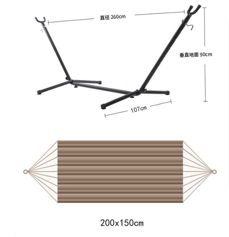 Agilithor Outdoor Hammock with Adjustable Stand | Foldable Portable Hammock for Camping & Patio - AGILITHOR