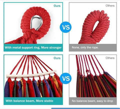 Agilithor Outdoor Hammock with Adjustable Stand | Foldable Portable Hammock for Camping & Patio - AGILITHOR