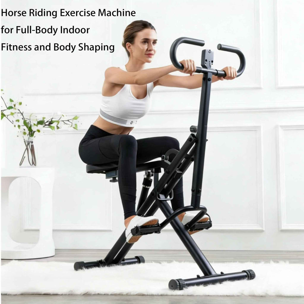 Indoor Riding Machine for Core & Waist Training | Low - Impact Home Fitness Trainer - AGILITHOR