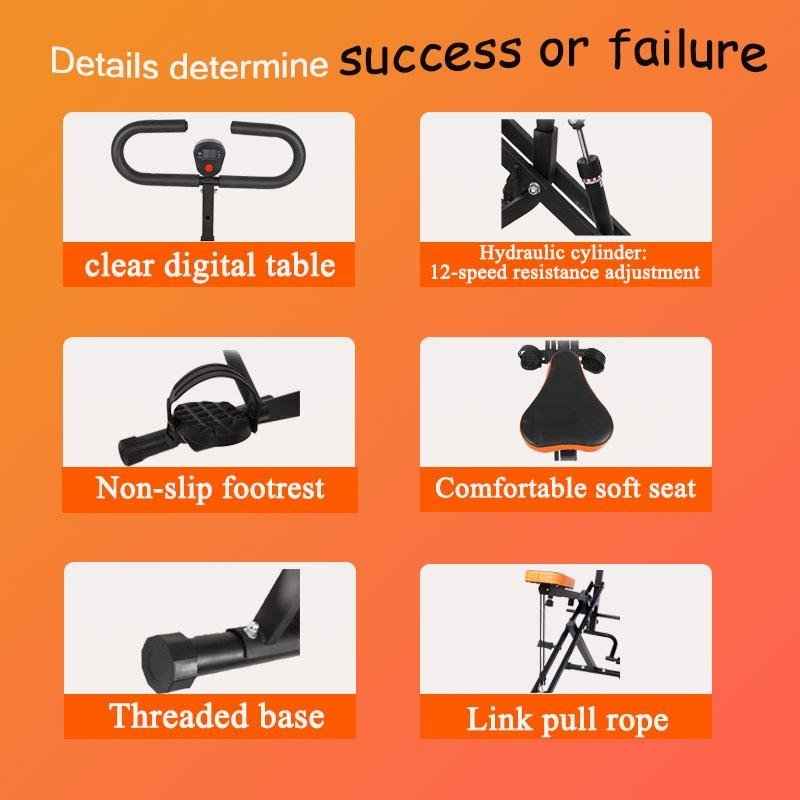 Indoor Riding Machine for Core & Waist Training | Low - Impact Home Fitness Trainer - AGILITHOR