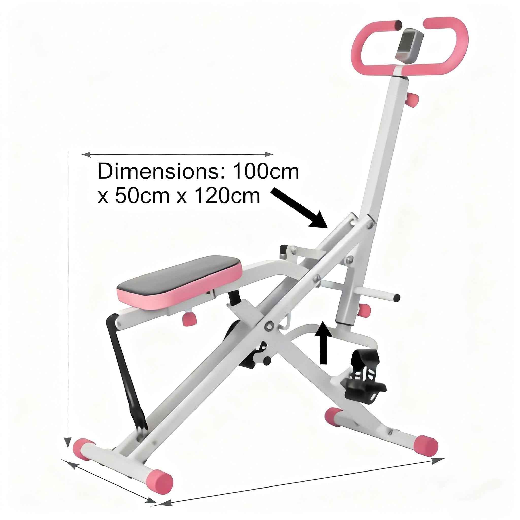 Indoor Riding Machine for Core & Waist Training | Low - Impact Home Fitness Trainer - AGILITHOR