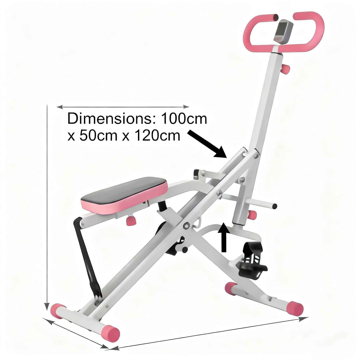 Indoor Riding Machine for Core & Waist Training | Low - Impact Home Fitness Trainer - AGILITHOR