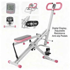 Indoor Riding Machine for Core & Waist Training | Low - Impact Home Fitness Trainer - AGILITHOR