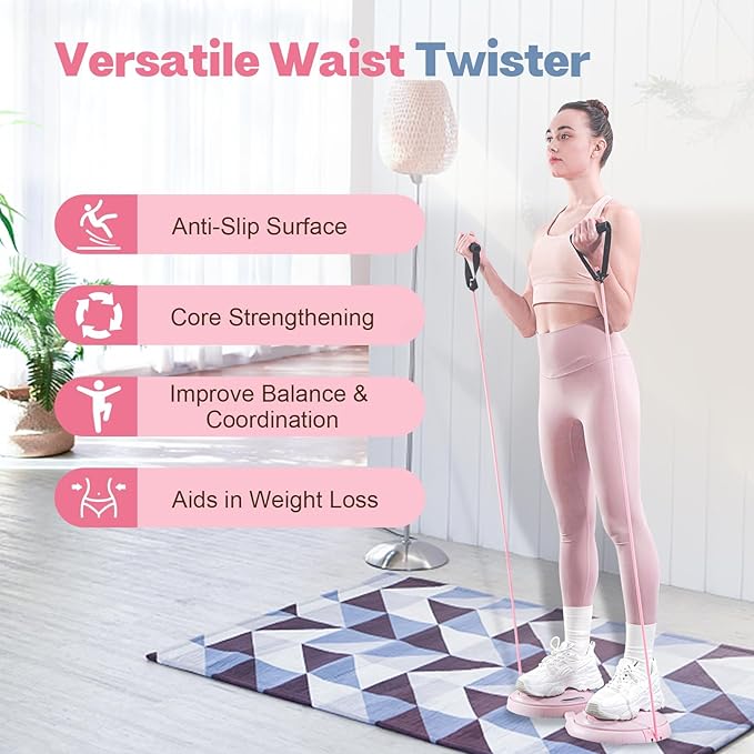 Waist Twister Detachable Resistance Bands–Home Core Fitness - AGILITHOR