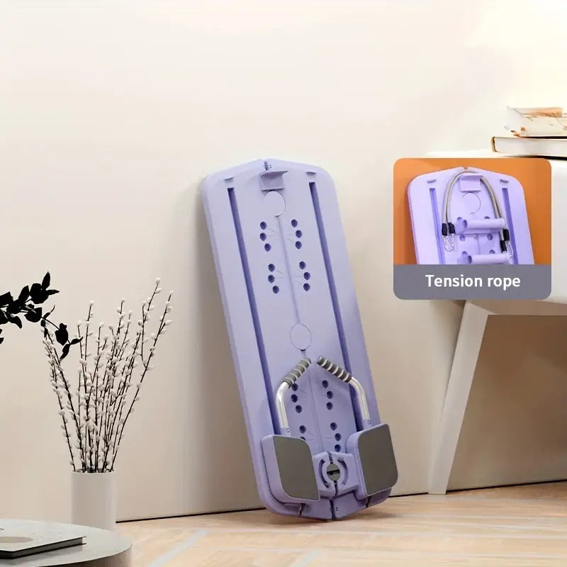 Agilithor 5-in-1 Folding Space-Saving Pilates Trainer with Smart Timer+Phone Stand for Home Fitness