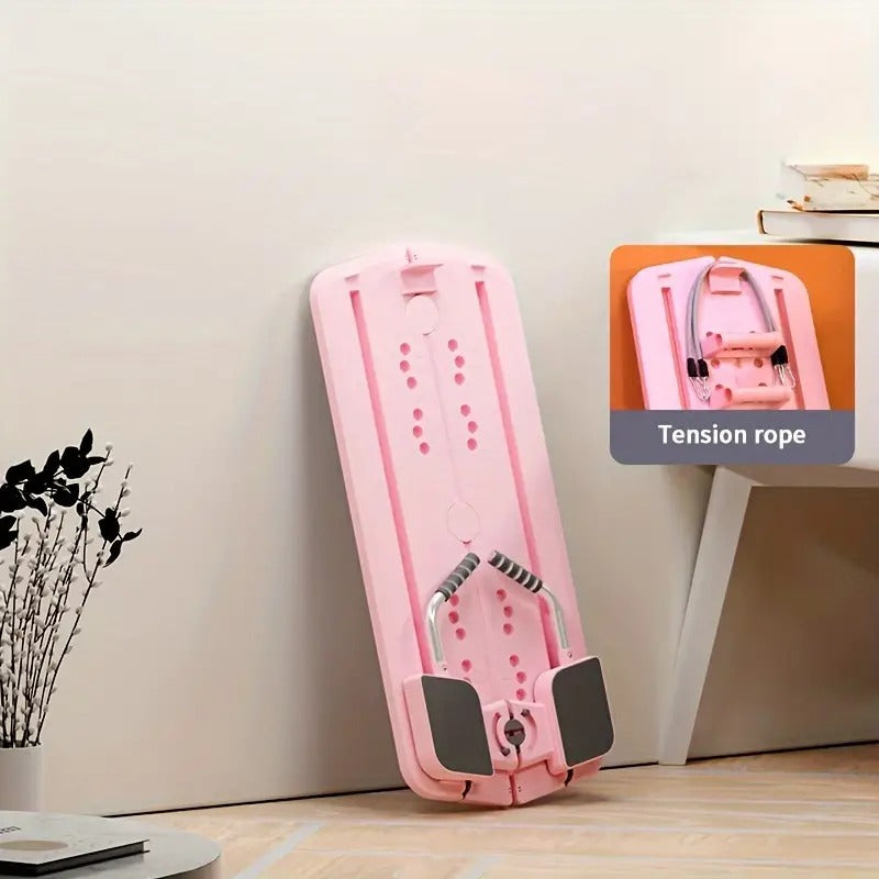 Agilithor 5-in-1 Folding Space-Saving Pilates Trainer with Smart Timer+Phone Stand for Home Fitness