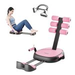 Agilithor Multifunctional Ab Trainer – Sit-Up Assist Machine with Resistance Bands for Home Core Workout & Waist Shaping