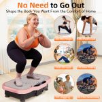 Vibration Plate Exercise Machine, Whole Body Workout Vibrating Platform with Bluetooth Speaker, Adjustable Speed & Timer, Quiet Fat Shaking Machine for Home Fitness Weight Loss & Body Shaping - Image 7