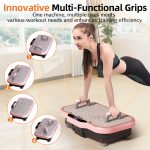 Vibration Plate Exercise Machine, Whole Body Workout Vibrating Platform with Bluetooth Speaker, Adjustable Speed & Timer, Quiet Fat Shaking Machine for Home Fitness Weight Loss & Body Shaping - Image 6