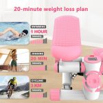 Agilithor Mini Stepper with Resistance Bands – Portable Stair Stepper for Home Workout with LCD Monitor & Quiet Hydraulic System - Image 4