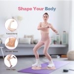 Agilithor Waist Twisting Machine – Smart Ab Twister Board with Resistance Bands, LED Counter & Adjustable Design for Home Fitness - Image 2