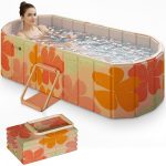 Agilithor Foldable Bathtub for Adults – Portable Hot & Ice Bath Tub for Home SPA & Relaxation
