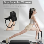 Agilithor Non-Slip Grip Socks – Anti-Skid Yoga Socks for Pilates, Barre & Home Workout - Image 2