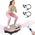 360° Vibration Plate Exercise Machine | Full Body Slimming & Fat Burning Platform | Home Fitness Trainer with Remote Control & Adjustable Speed Levels