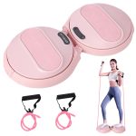 Agilithor Waist Twisting Machine – Smart Ab Twister Board with Resistance Bands, LED Counter & Adjustable Design for Home Fitness