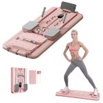 Agilithor 4-in-1 Ab Workout Board – Foldable Core Trainer with Auto Rebound, Timer & Resistance Bands for Home Fitness