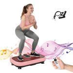 Agilithor Heated Vibration Plate Exercise Machine – Full Body Workout Platform with Heat Therapy, Bluetooth & Remote Control