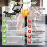 Agilithor Ab Roller with Elbow Support – Auto Rebound Core Trainer with Timer & Dual Wheels for Full Body Home Workout - Image 3