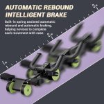 Agilithor Ab Roller with Elbow Support – Auto Rebound Core Trainer with Timer & Dual Wheels for Full Body Home Workout - Image 4